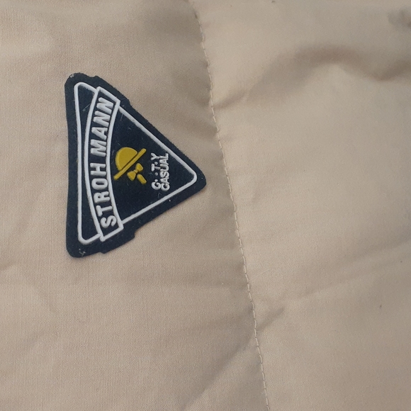 STROH MANN REVERSIBLE Puffer TAN GREEN SKI Snow Winter JACKET M L - Picture 2 of 9